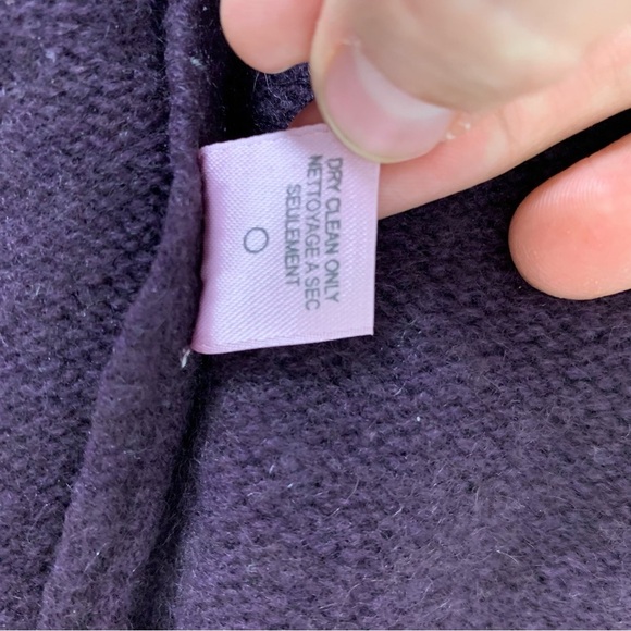 Calypso St Barth 100% Cashmere Knit Sweater Top Women’s M Plum Short Sleeve Soft - Picture 13 of 13